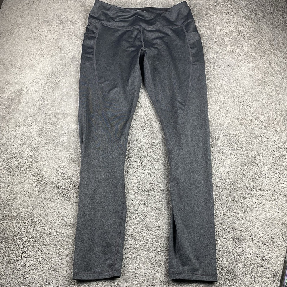 Reebok Leggings Womens Large Gray